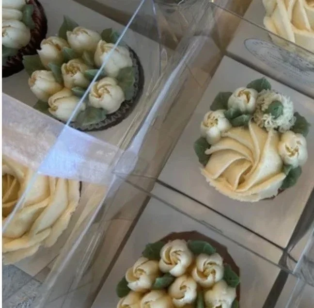 Individual Edible Floral Cupcake