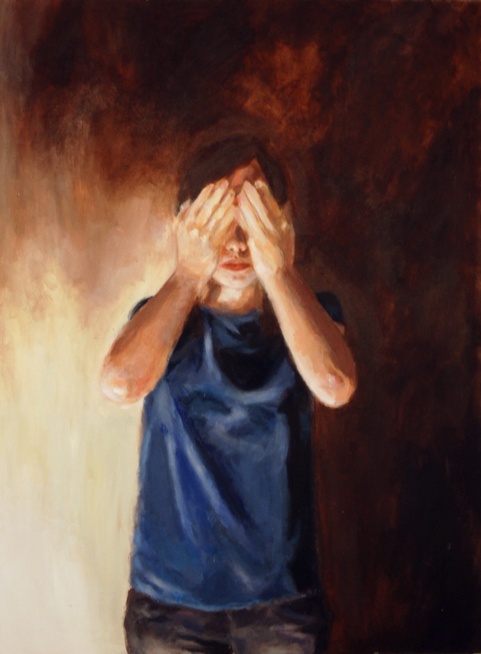 See No Evil. 2009. Acrylic on canvas. 30" x 40". $350.