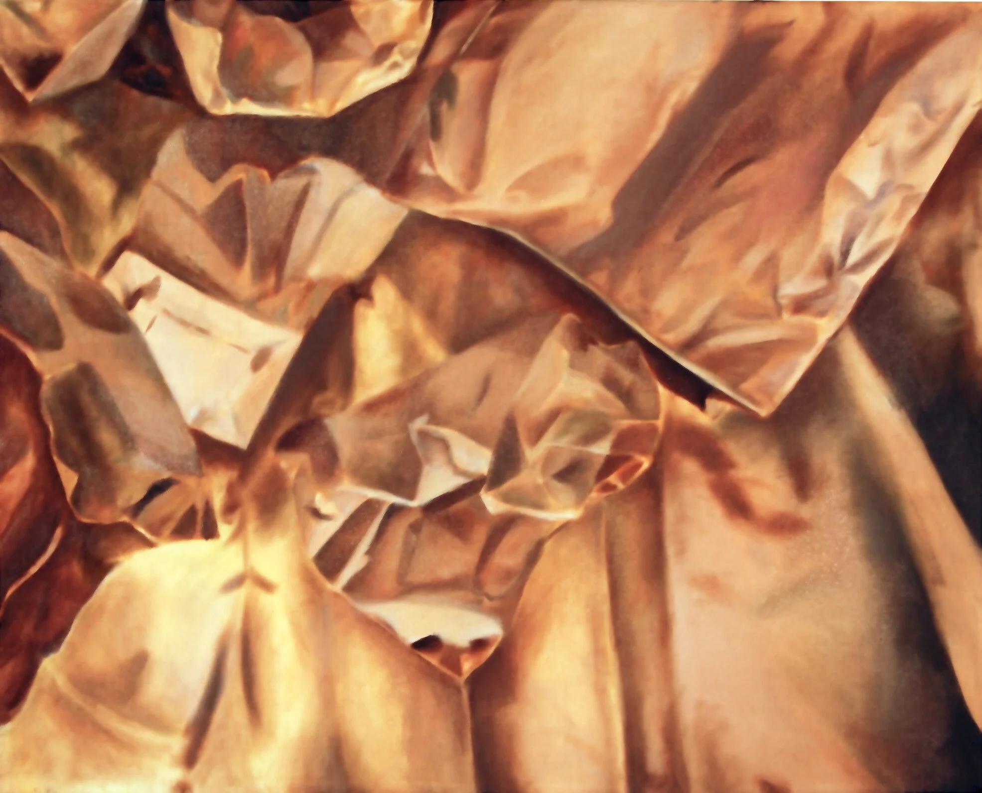 Paper Bags. 2008. Oil on canvas. 24" x 30". Not available for sale.