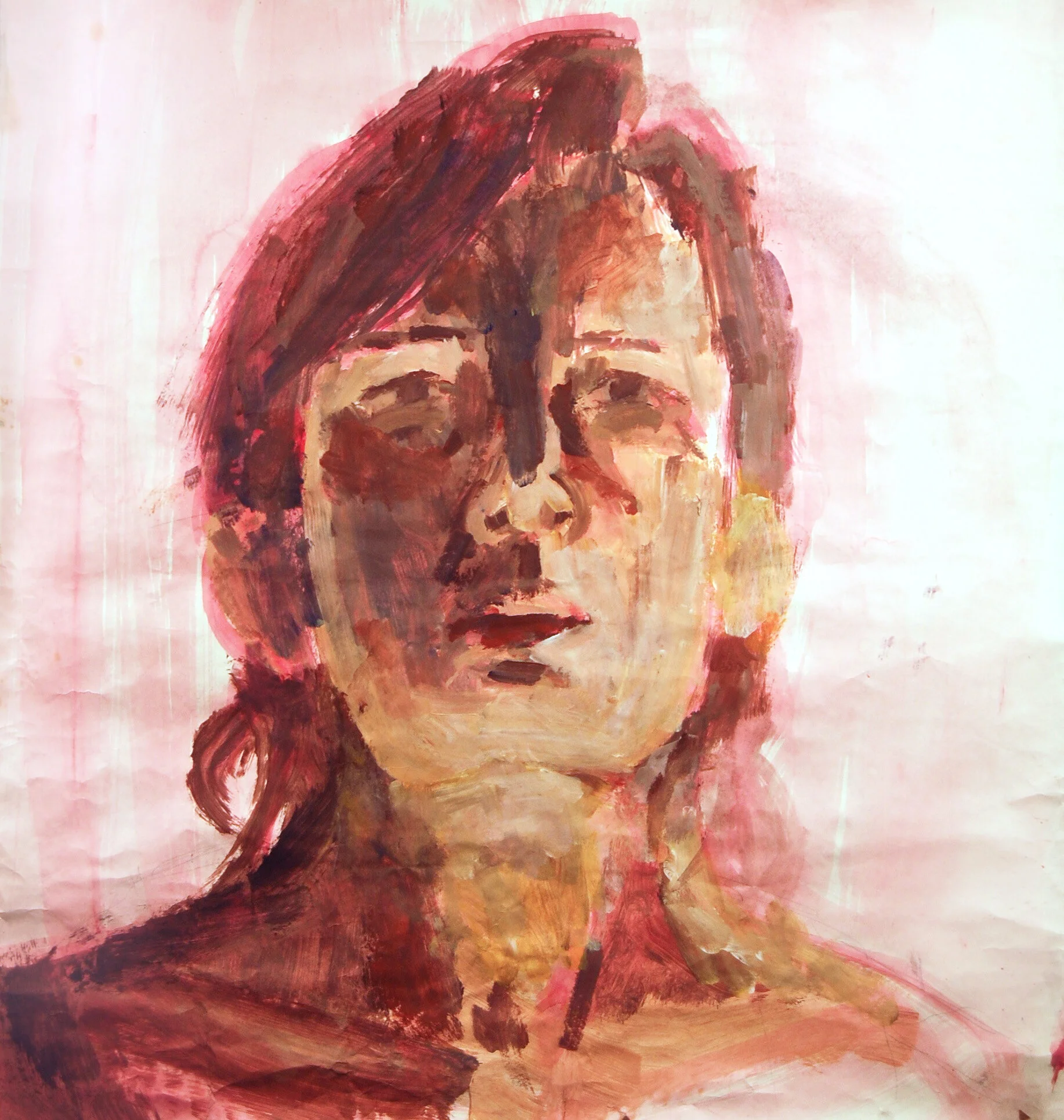 Look Up. 2010. Acrylic on paper. 36 ½” x 39”. $150.