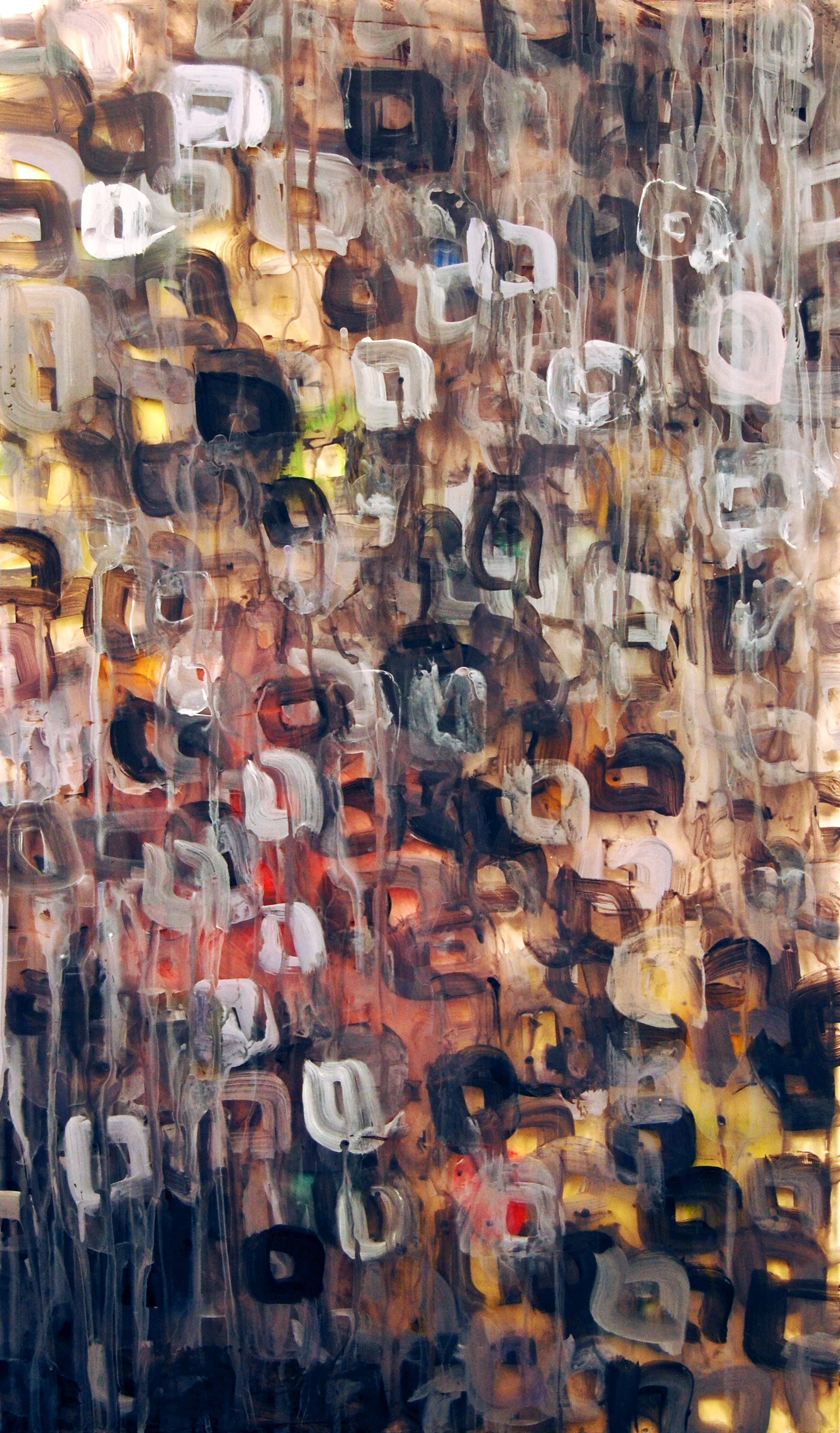 Dynamic Interactions Three. 2008. Acrylic on plexiglas. 15” x 25”. $150.