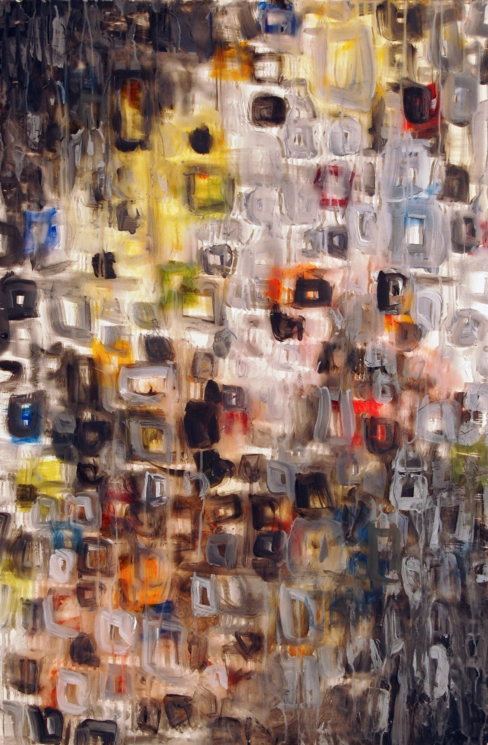 Dynamic Interactions One. 2008. Acrylic on plexiglas. 30" x 40". $200.