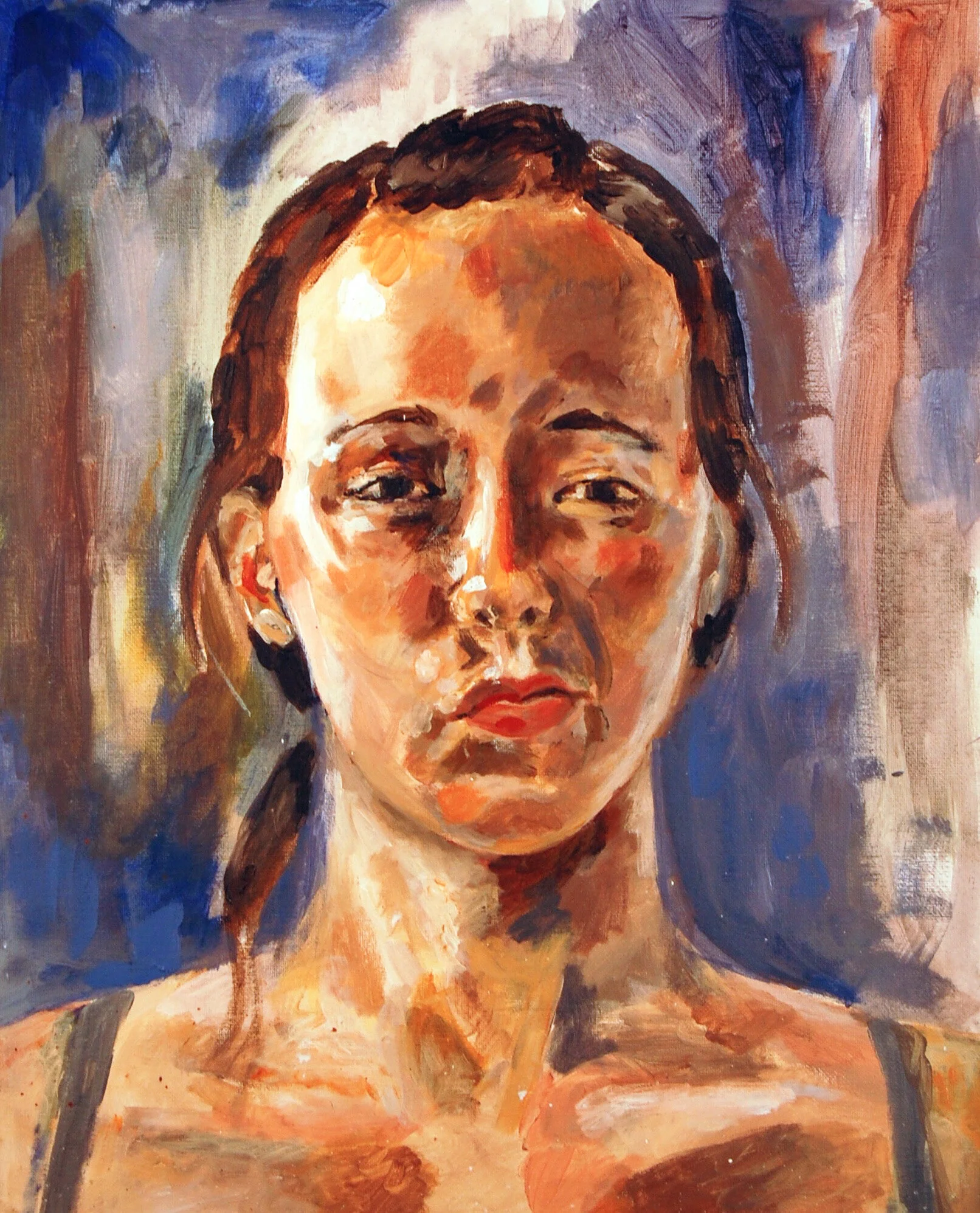 Front and Center. 2010. Acrylic on canvas board. 18" x 24". Not available for sale.