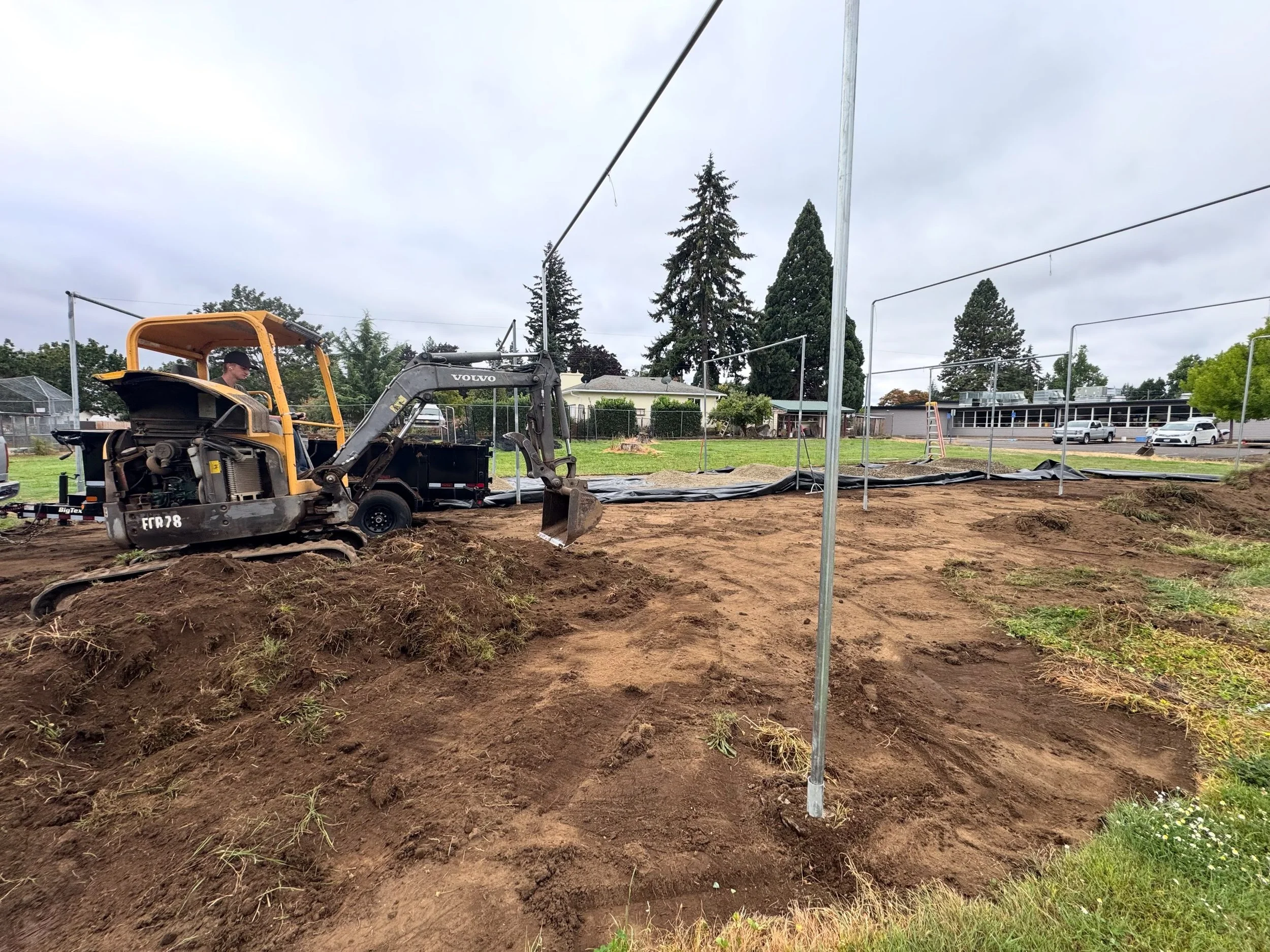 Canby JBO volunteers have been working on the hitting cages between Eccles and Knight Elementary schools the last few weekends. Waiting on turf fill, but they&rsquo;re ready to use! The cages are available for all Canby youth to practice their hittin