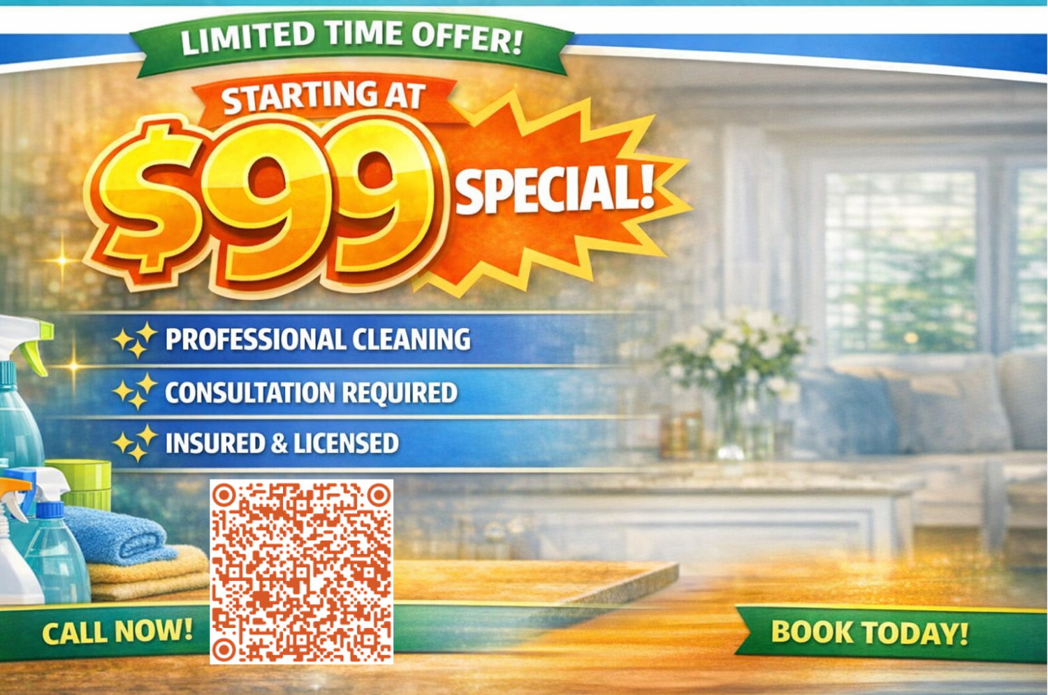 Intro Clean Starts at $99 — Consultation