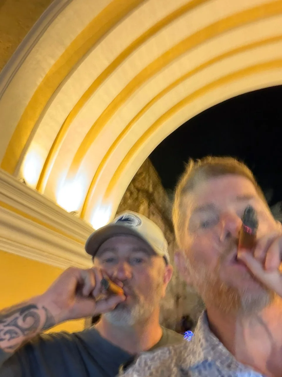 smoking off the last night