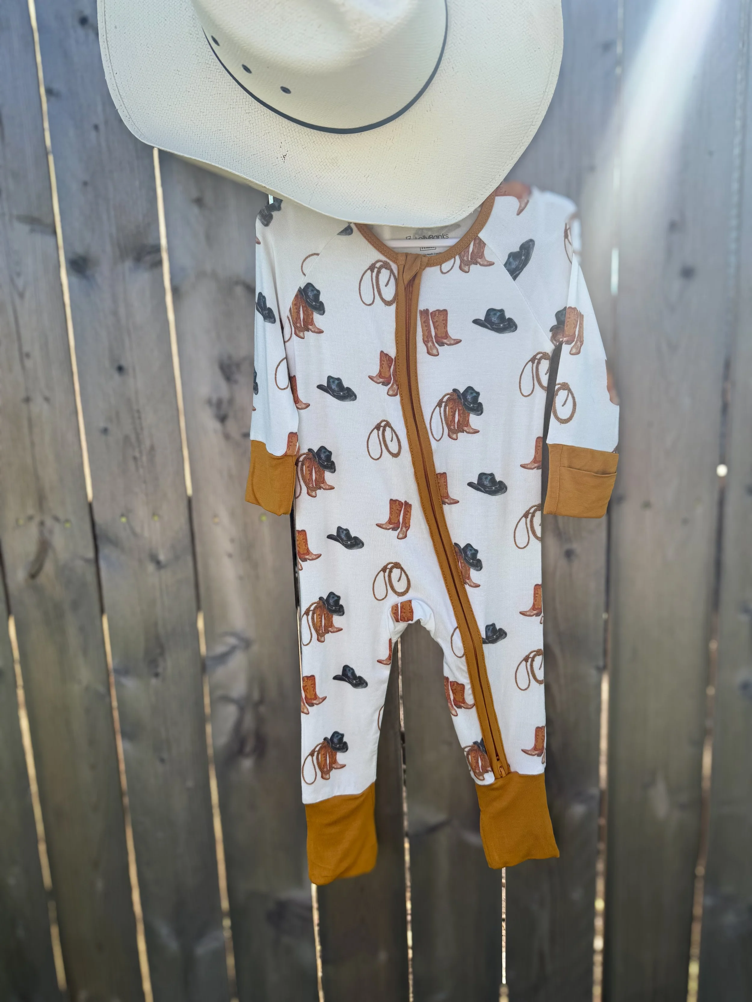Better In Boots Bamboo Baby Pajamas