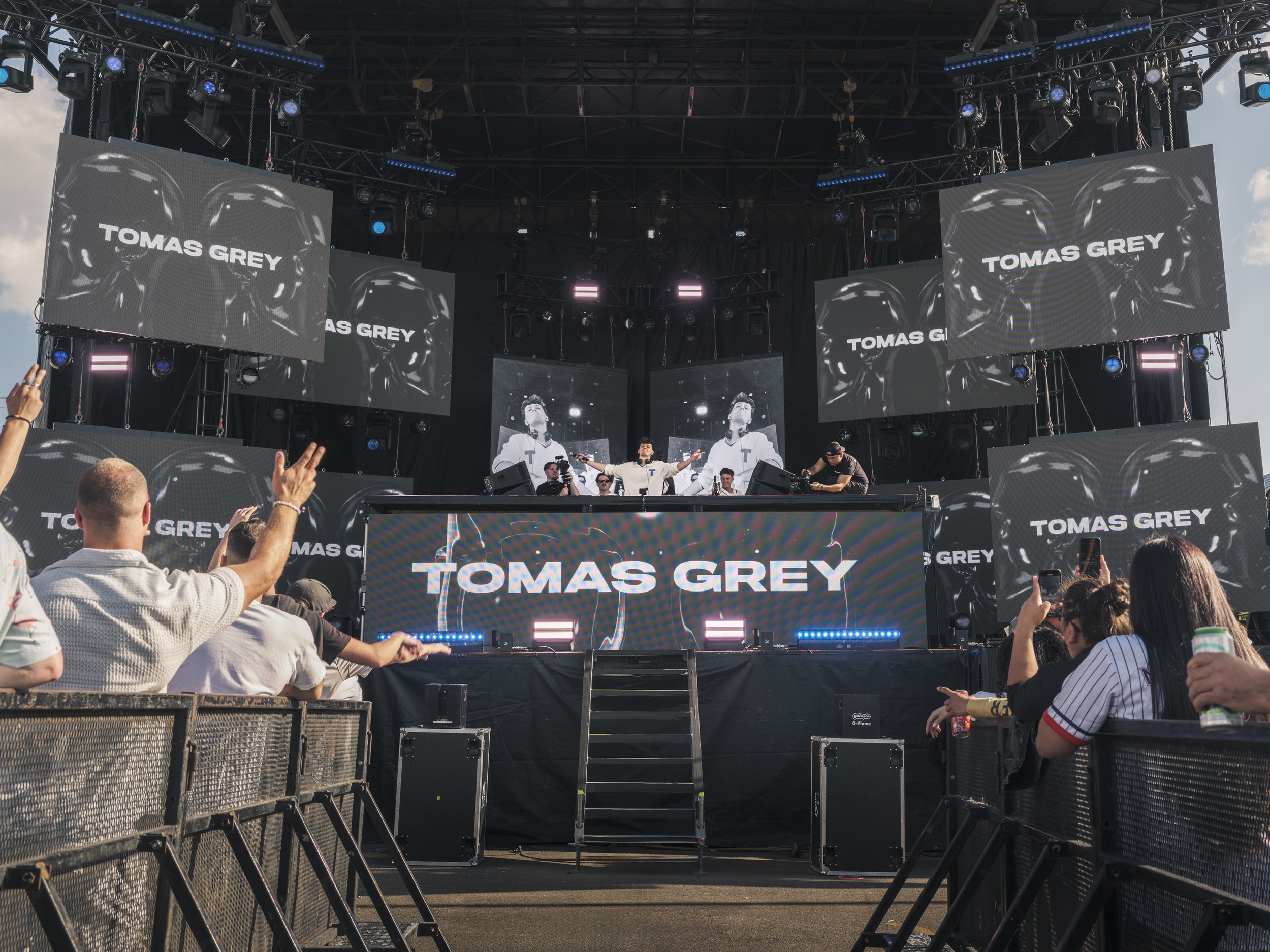 Unity Electrofëst stage branding and crowd photographed during a live festival performance
