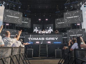 Unity Electrofëst stage branding and crowd photographed during a live festival performance