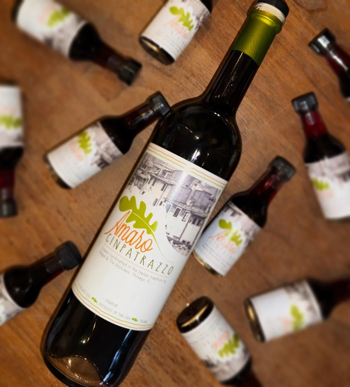 NOW AVAILABLE! Amaro Cinpatrazzo!

A passion project turned award-winning amaro, Cinpatrazzo is lovingly handcrafted in the Italian tradition in Chicago.  Locally farmed arugula and honey are combined with the finest quality botanicals to create a on