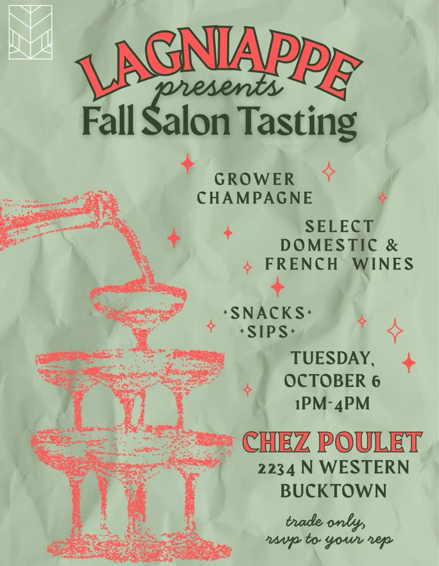 See you on Tuesday!
1-4pm @chezpouletchicago 
🍾🍗