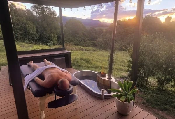imagine your own personal massage session, in nature, with anda
