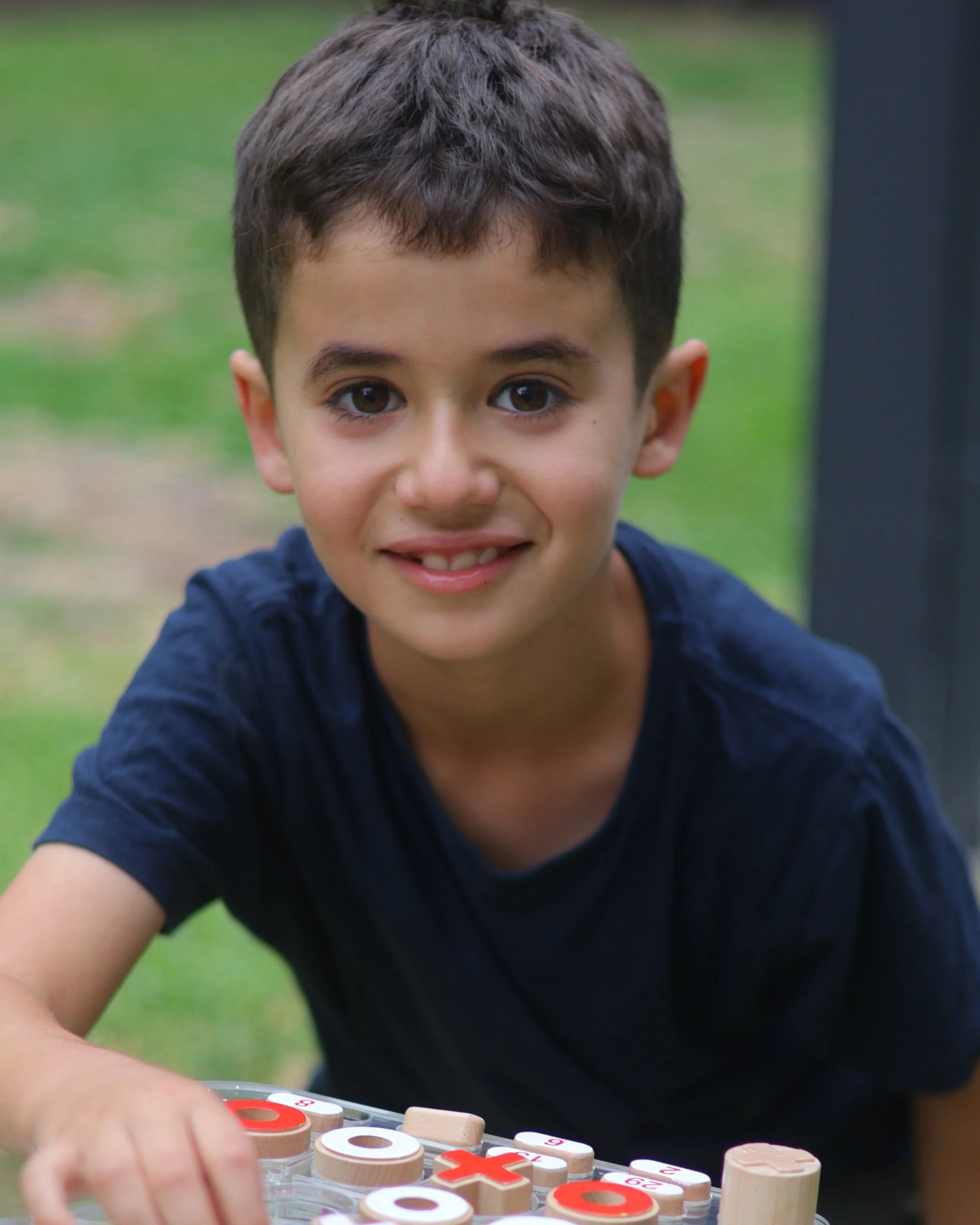 Joey looking into the camera