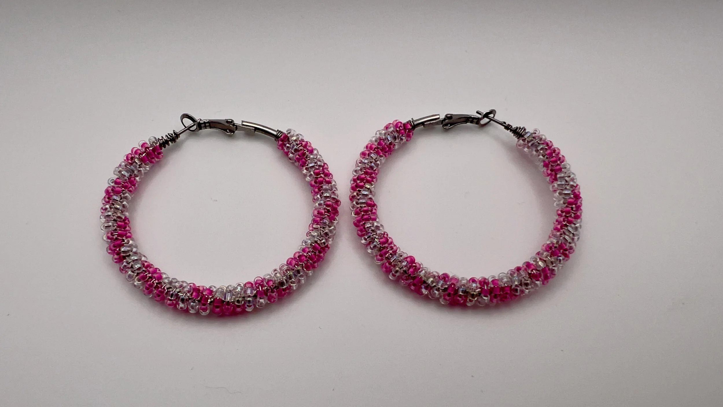 Large Candy Twist Hoops