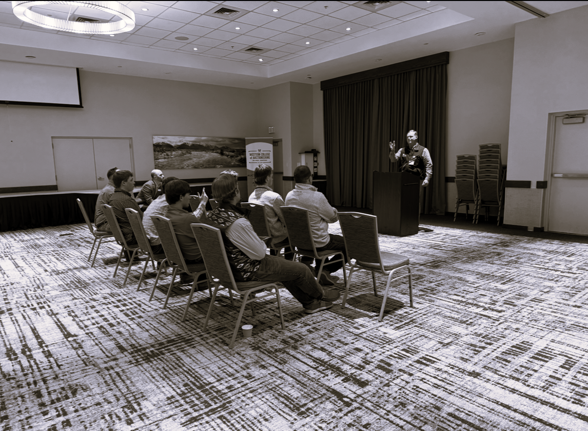 Public Speaking at Western College of Auctioneering in Bozeman, Montana