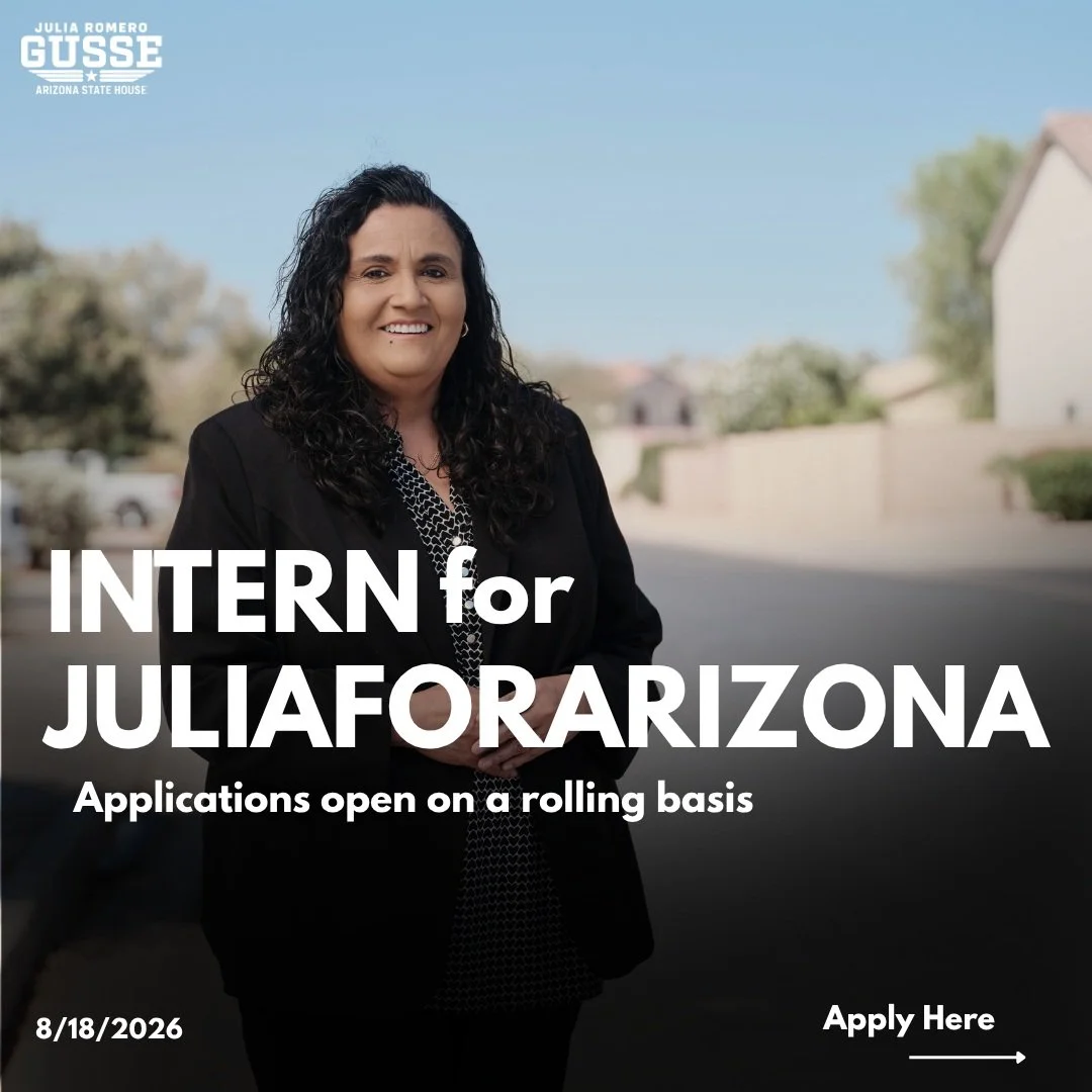 Intern for my campaign! There are multiple options available for both hours and jobs. Please visit the link in my bio and fill out the Internship application for more information!

#LD16 #JuliaRomeroGusse #StateHouseCandidate #SaveOurSchools #Support