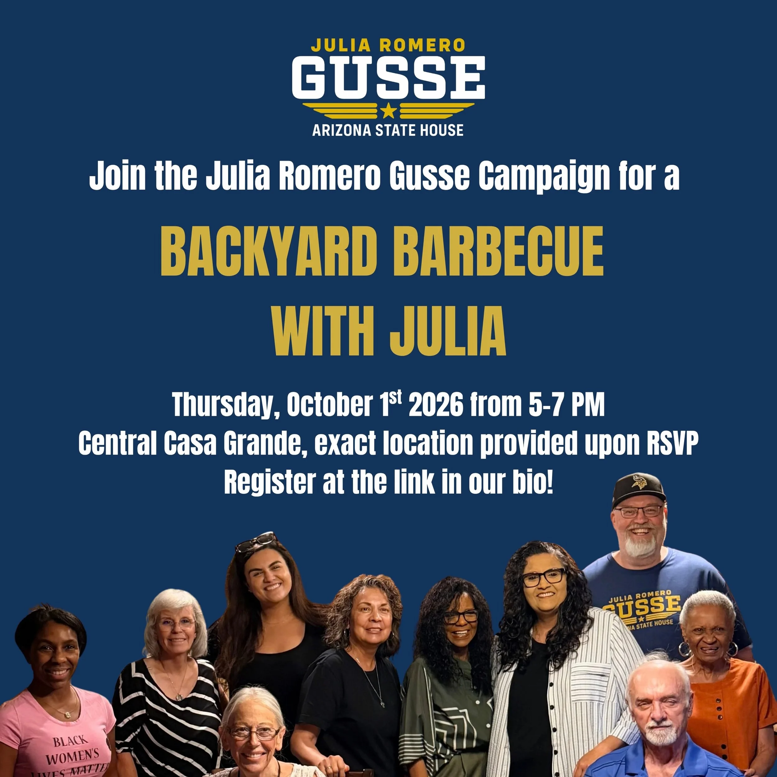 Want to meet me, connect with other Casa Grande community members, and eat some good food? Then join me and my team for a backyard barbecue right here in Casa Grande! We&rsquo;ll be having a get together right here in Casa Grande this Thursday, Octob