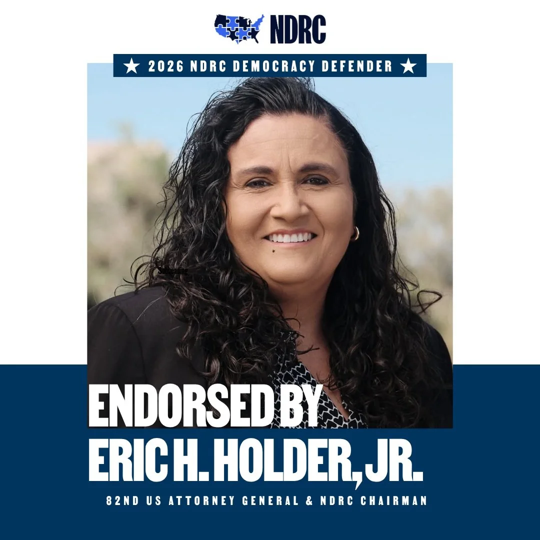 I am grateful and proud to announce that I am endorsed by the National Democratic Redistricting Committee and Eric H. Holder Jr. I appreciate your support!