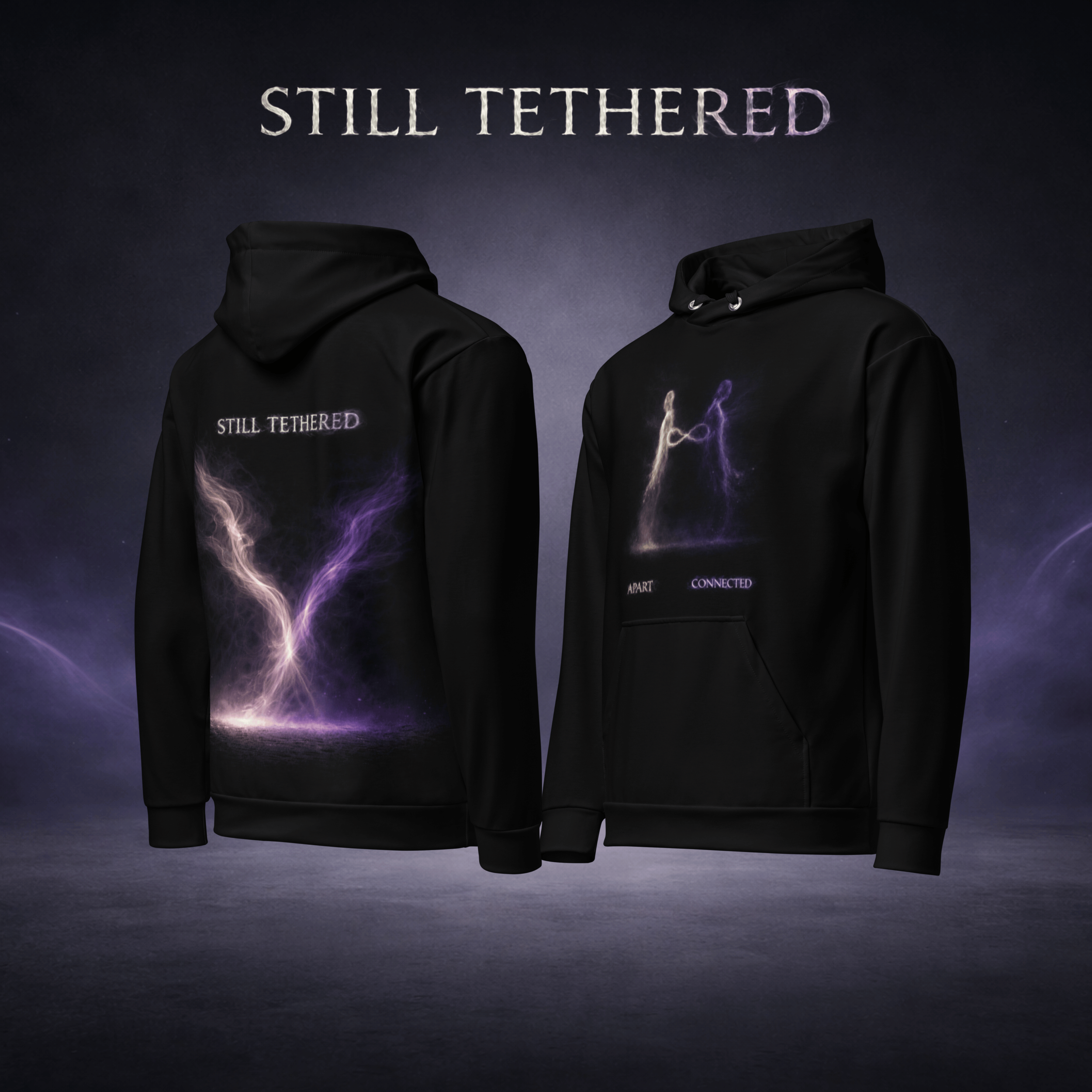 CloudSoft Graphic Hoodie | STILL TETHERED | Apart to Connected
