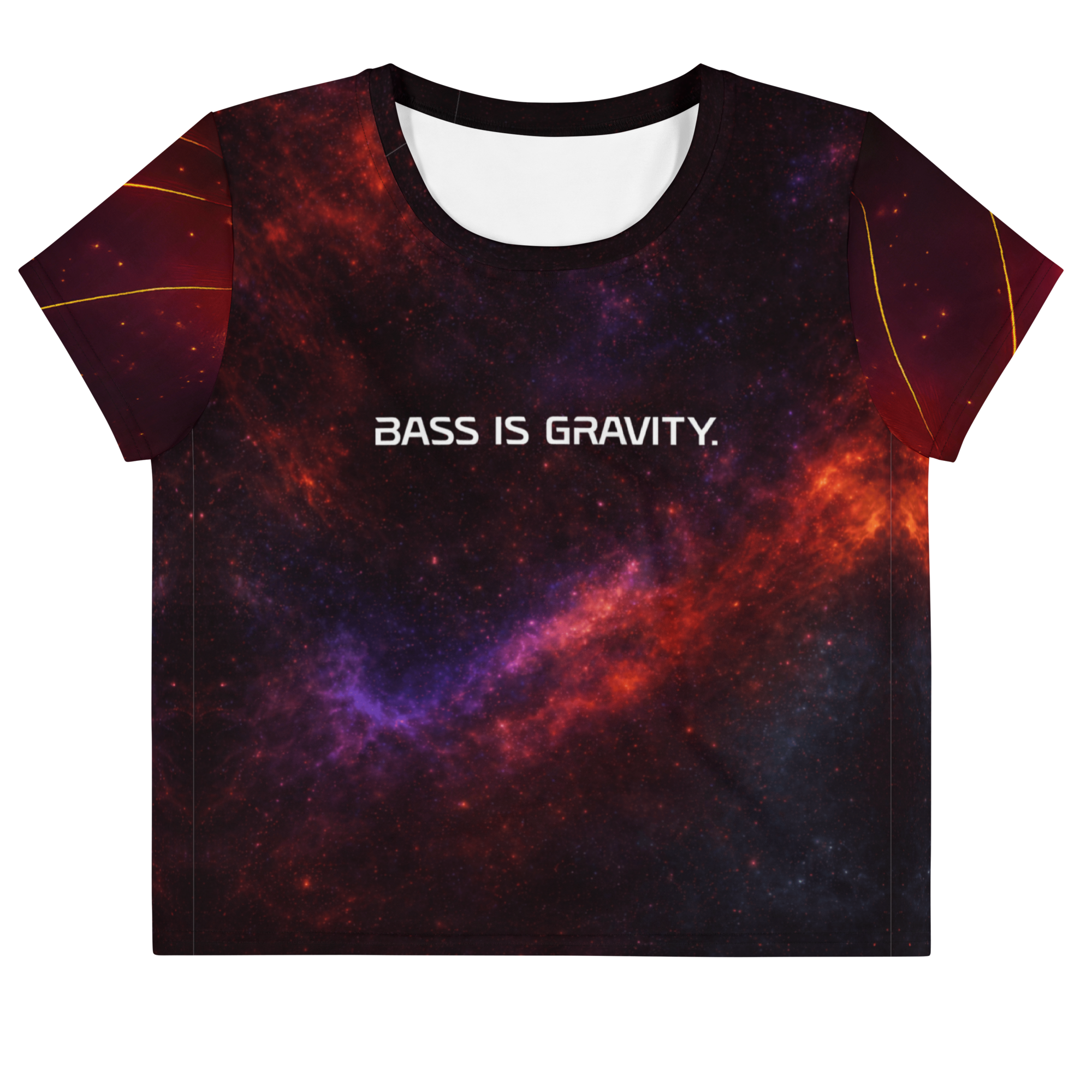 AOP Crop Tee | Bass is Gravity