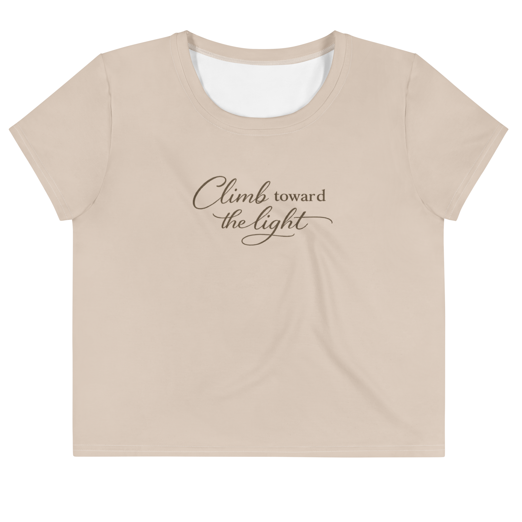 Graphic Crop Tee | Climb towards the light