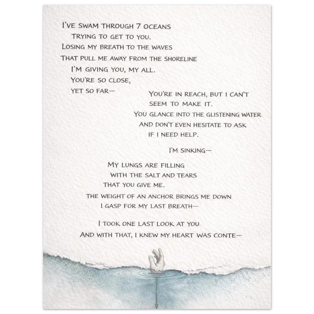 Foam Portrait | Sinking