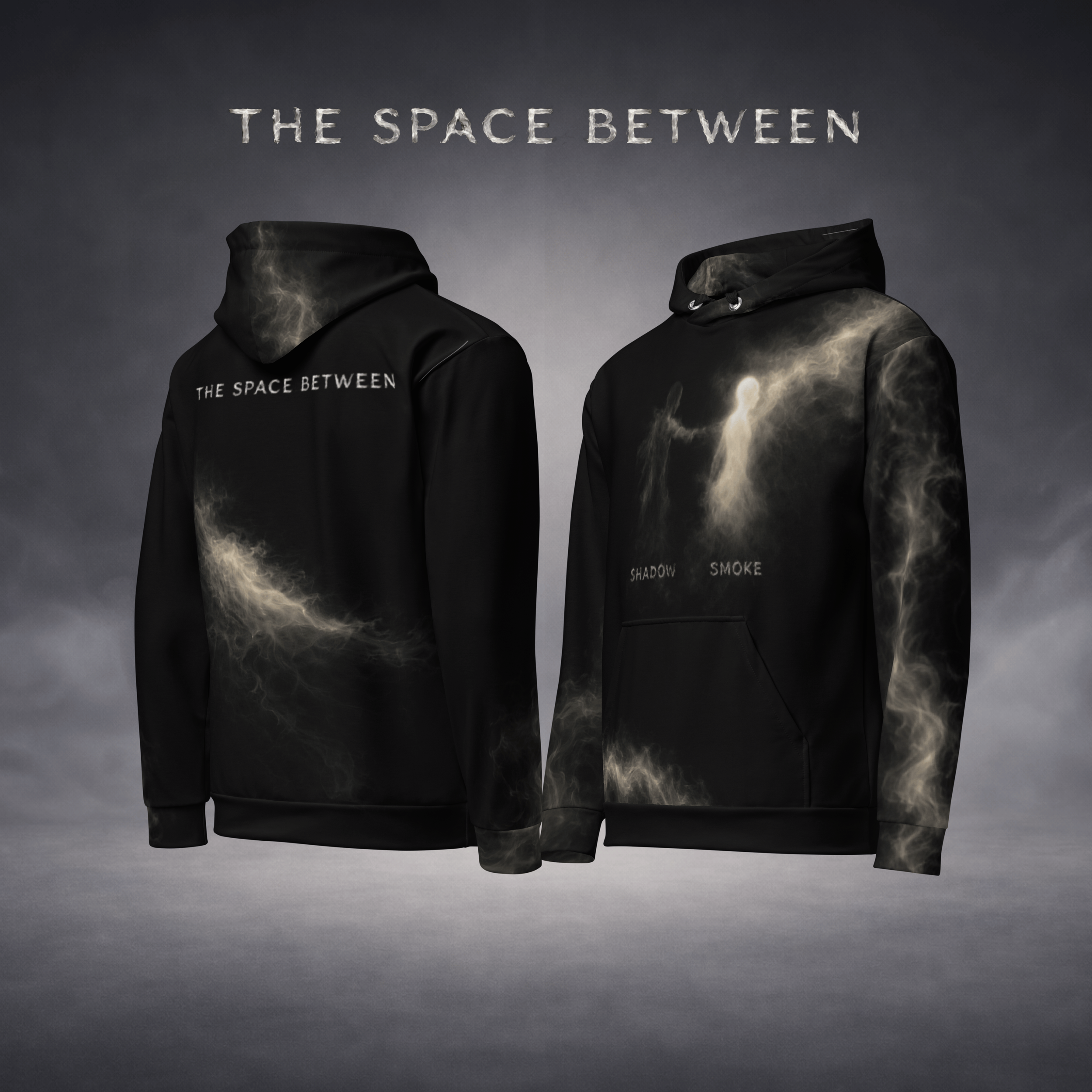 CloudSoft Graphic Hoodie | THE SPACE BETWEEN | Shadow to Smoke