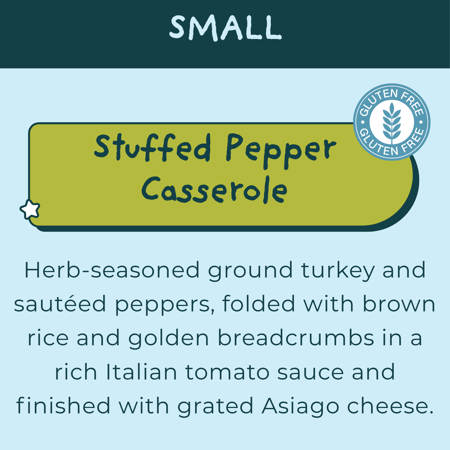 Small Stuffed Pepper Casserole: Feeds 1-2