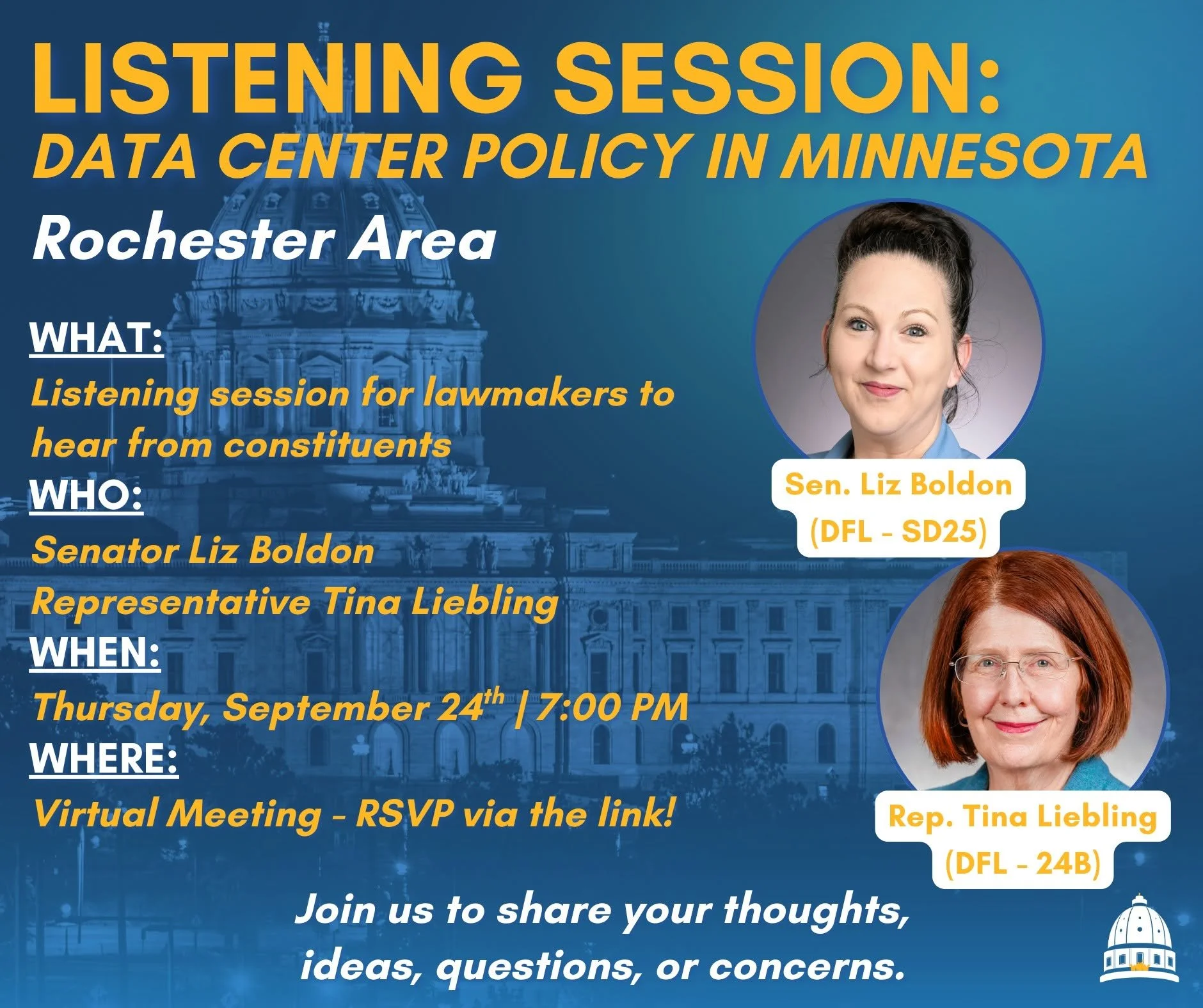 Listening Session: Data Center Policy in MN