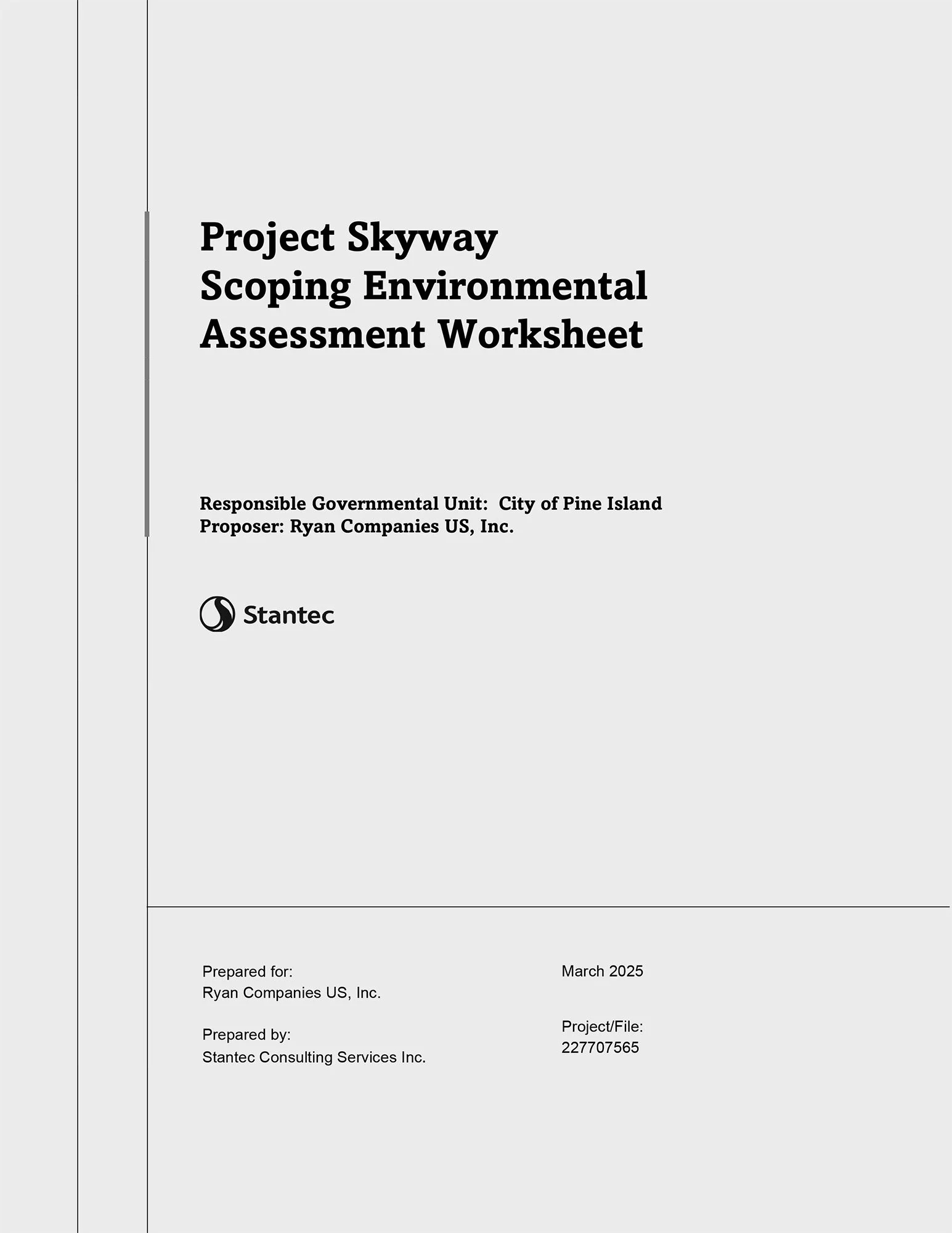 Project Skyway Scoping EAW