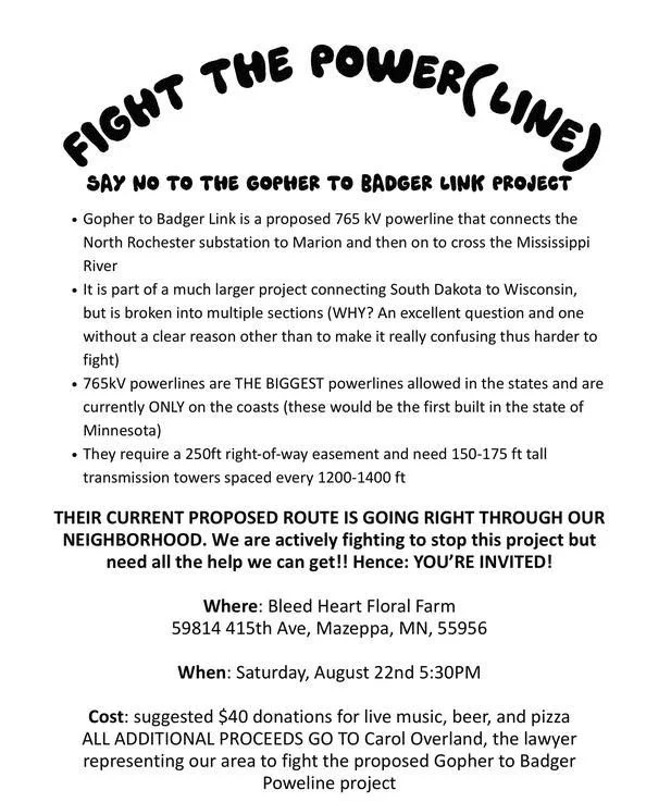Flyer advertising an event