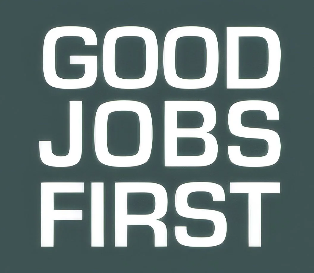 Good Jobs First is a national policy resource center that promotes corporate and government accountability in economic development. Since 1998, it has fought for reforms to increase transparency around the use of public money used in the name of econ