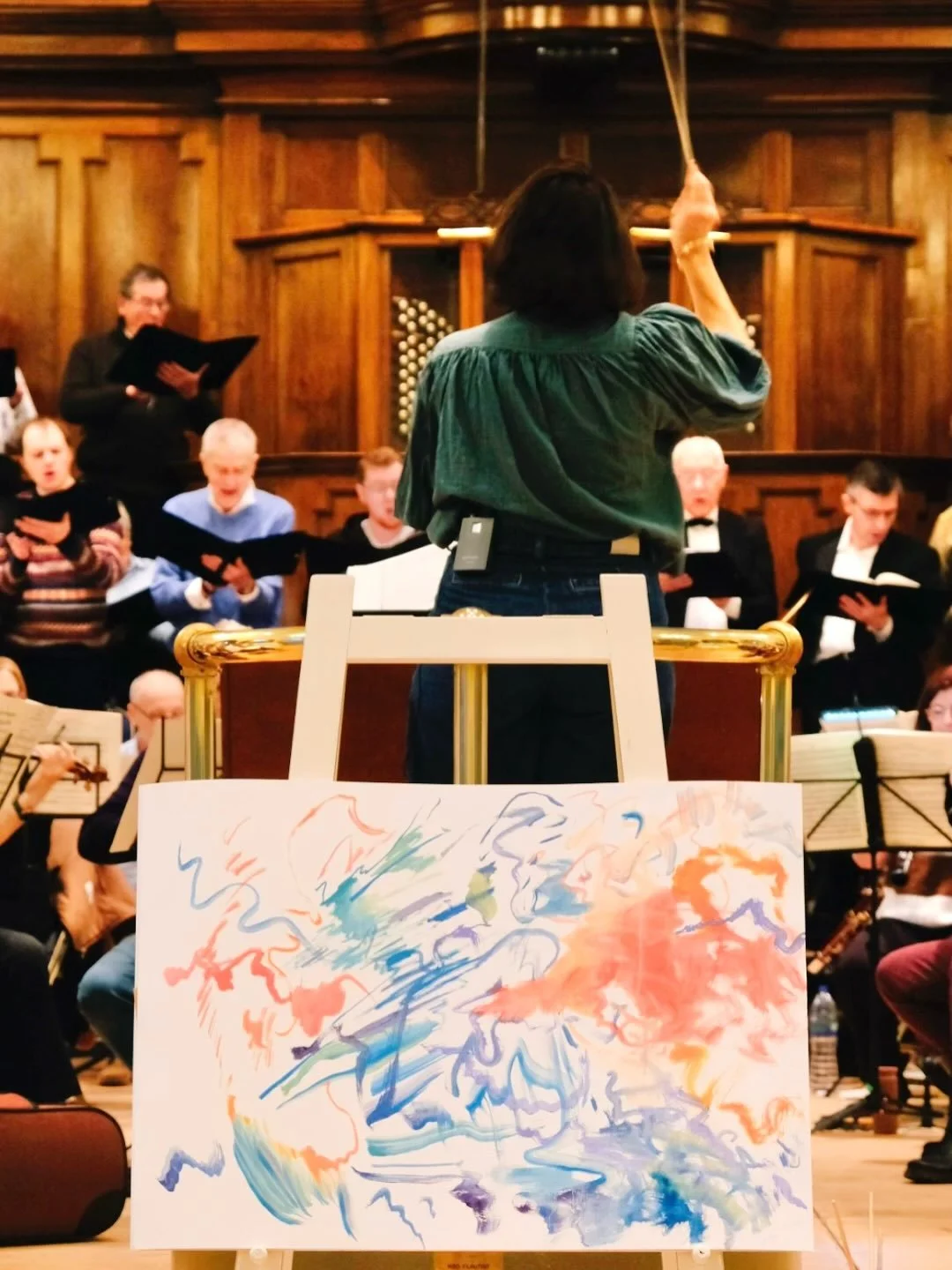 Life Update:  It has been wonderful to be a part of concerts recently as a live painter, including the momentous Haydns &lsquo;Creation,&rsquo; with the Nottingham Festival Chorus in Albert Hall, Nottingham. 

Synaesthesia (the crossing of sound to c