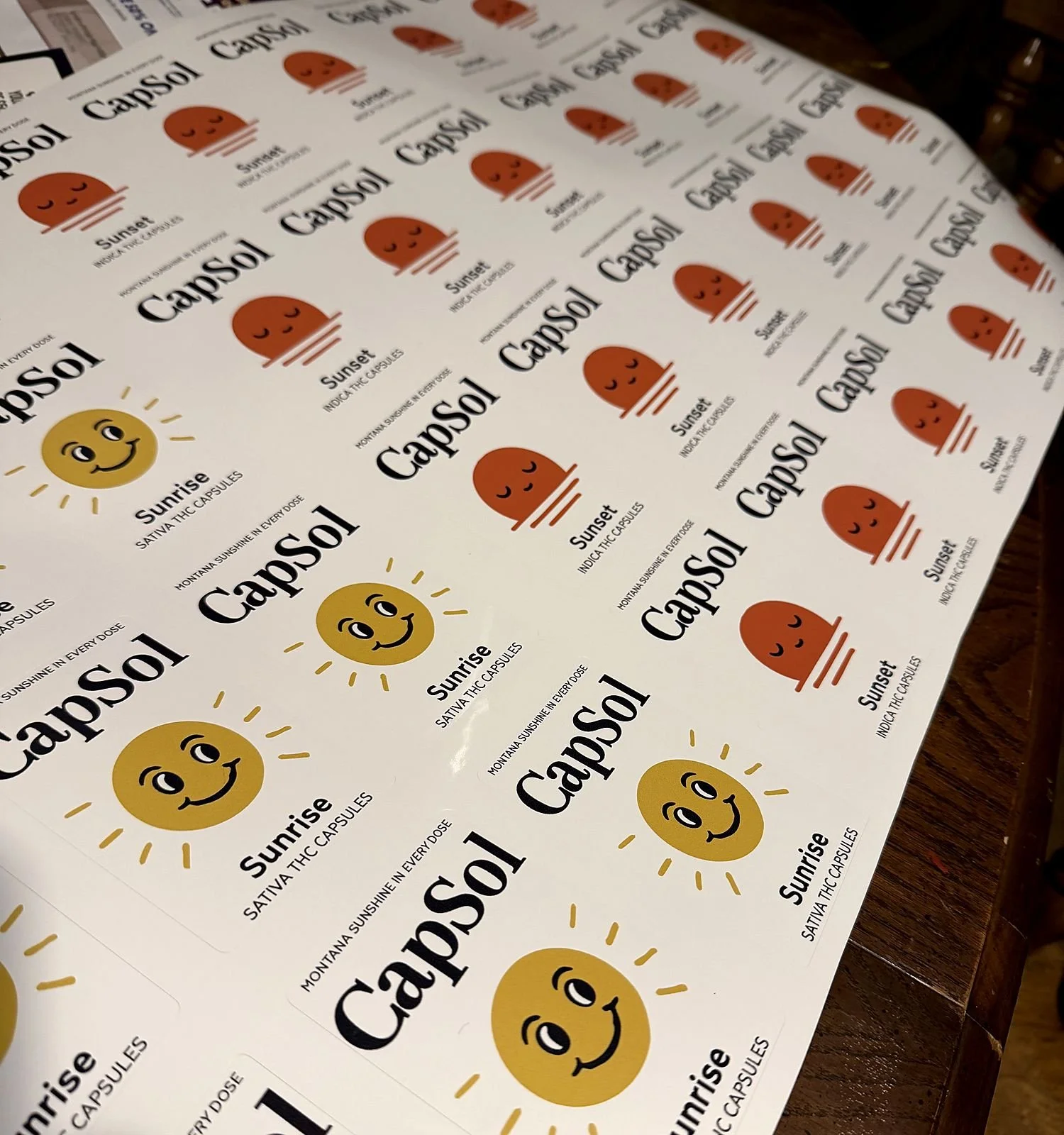 CapSol product labels