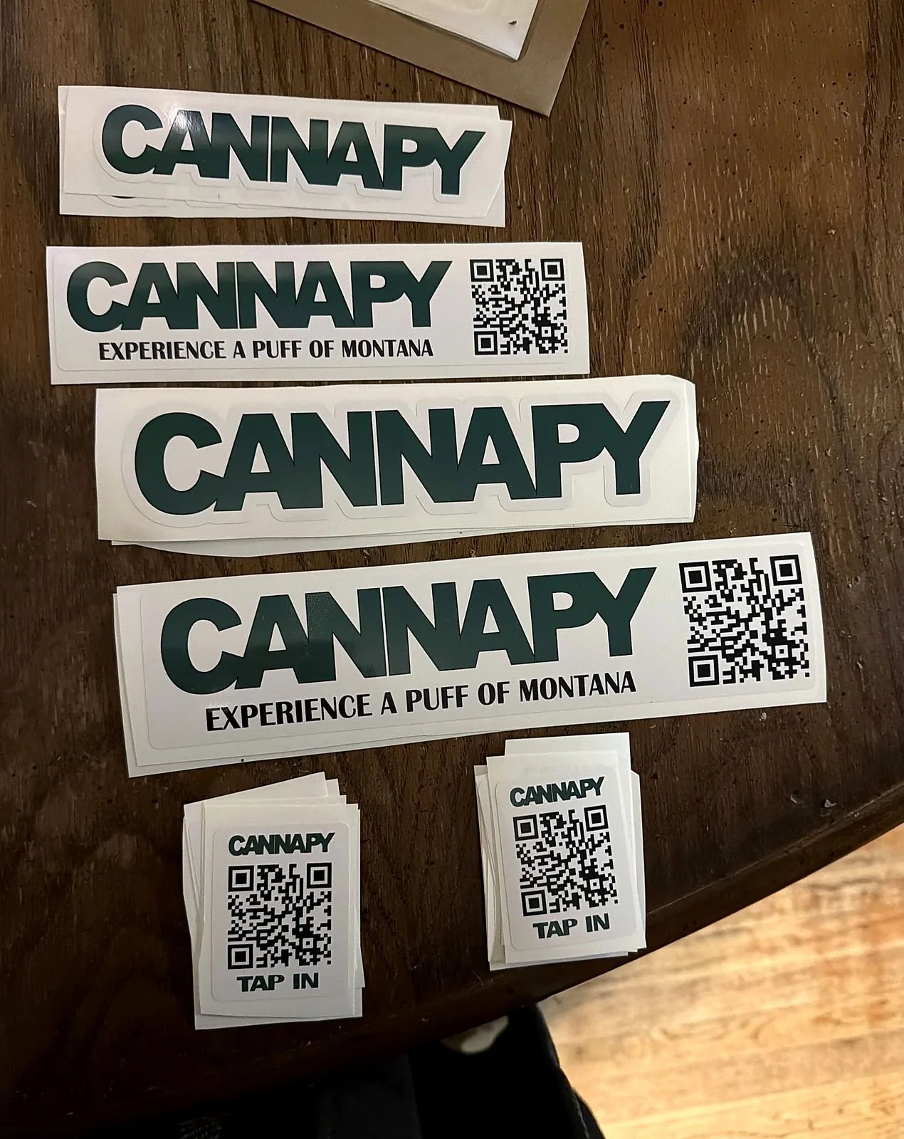Cannapy branded & QR stickers
