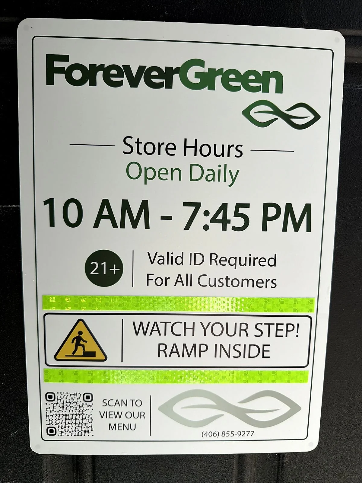 ForeverGreen store sign
