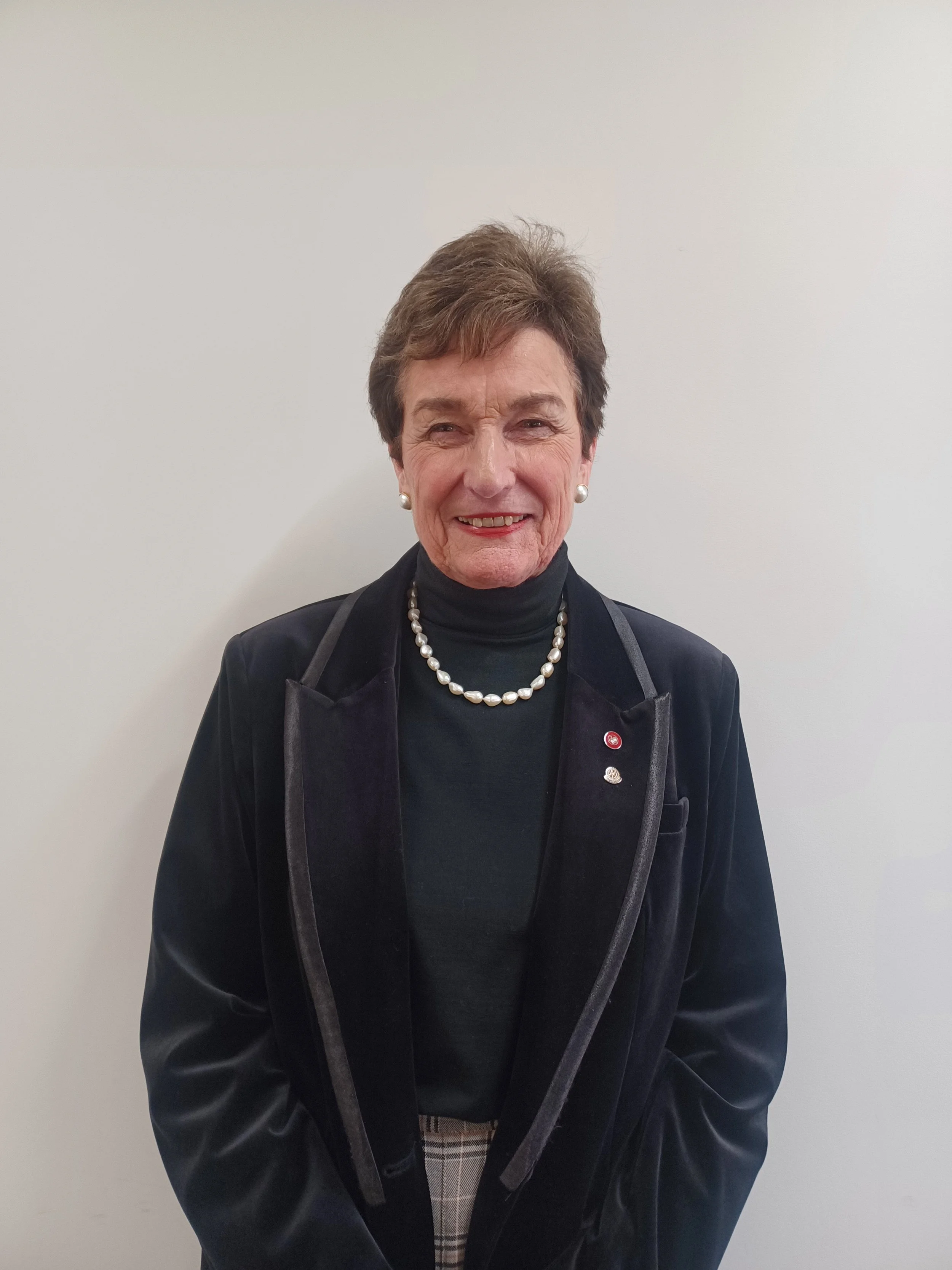 Robun Bisset QSM President RCS Canterbury Branch