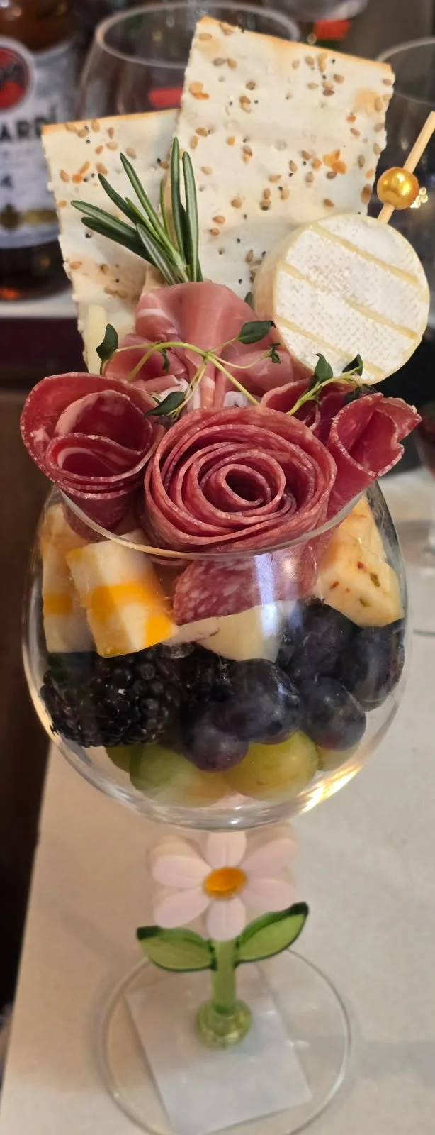 Charcuterie Wine glass