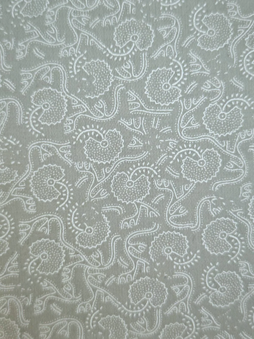 Steel Bloom fabric macro