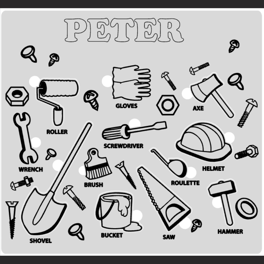 Personalised wooden activity puzzle
