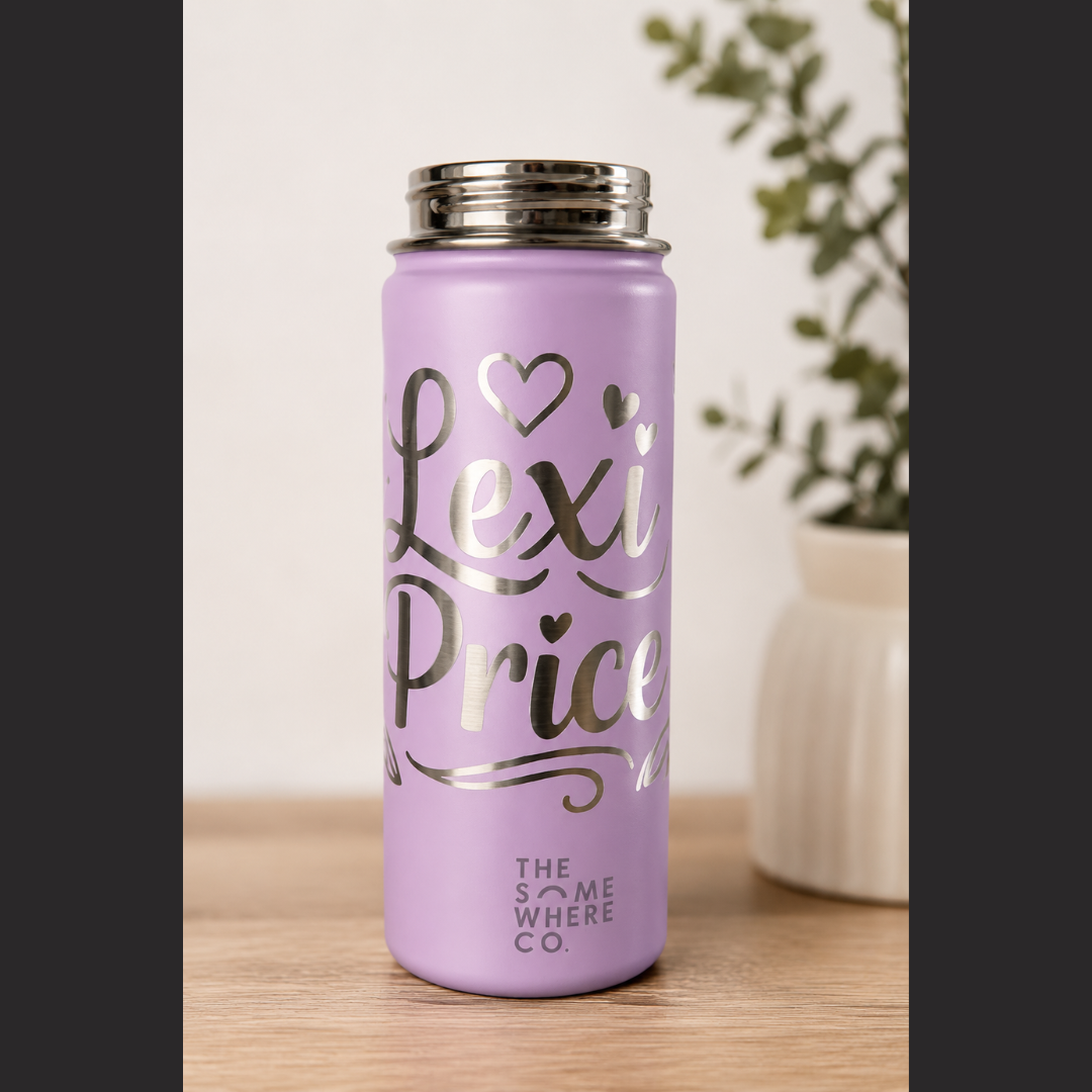 Butterfly Full Wrap Drinkware Engraving