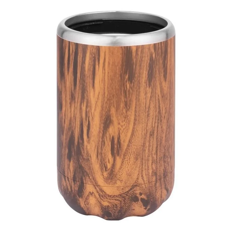 Personalised Timber design Avanti stubby cooler laser engraved with custom name Brisbane