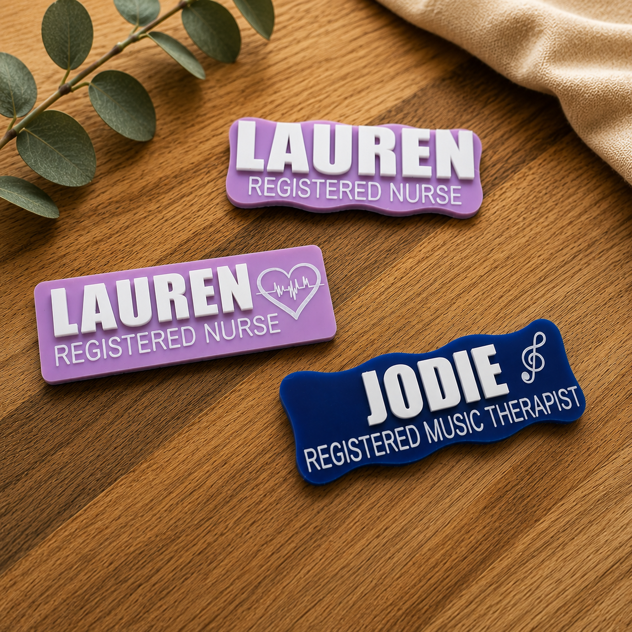 The Signature Name Badge - Raised Acrylic