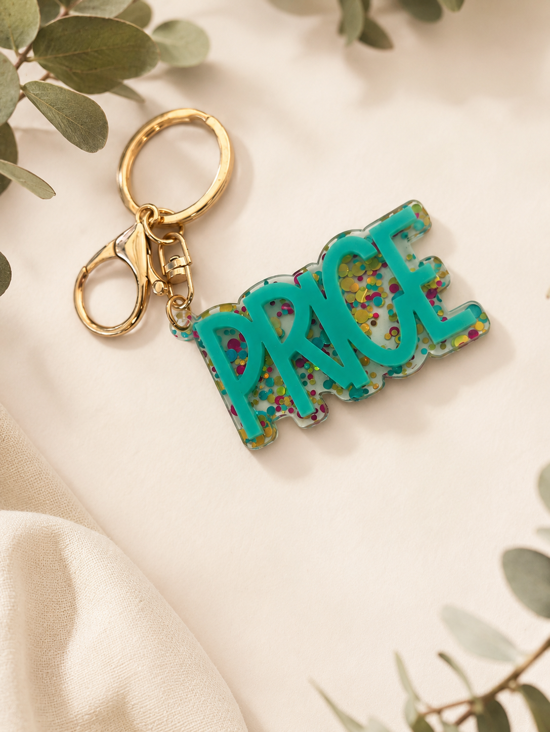 Acrylic Name Keyring