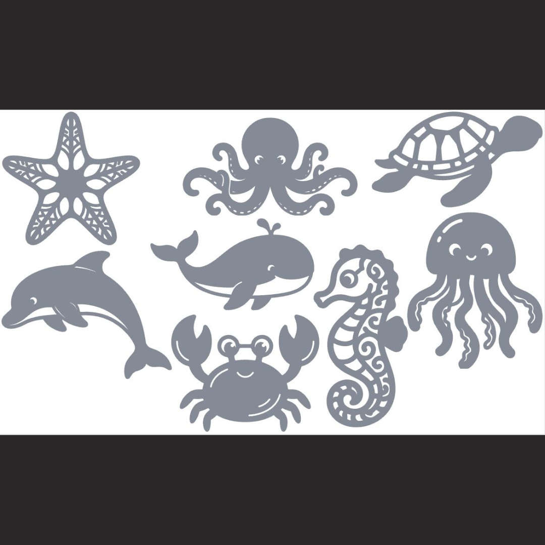 Ocean Animals Wall Decor Pack