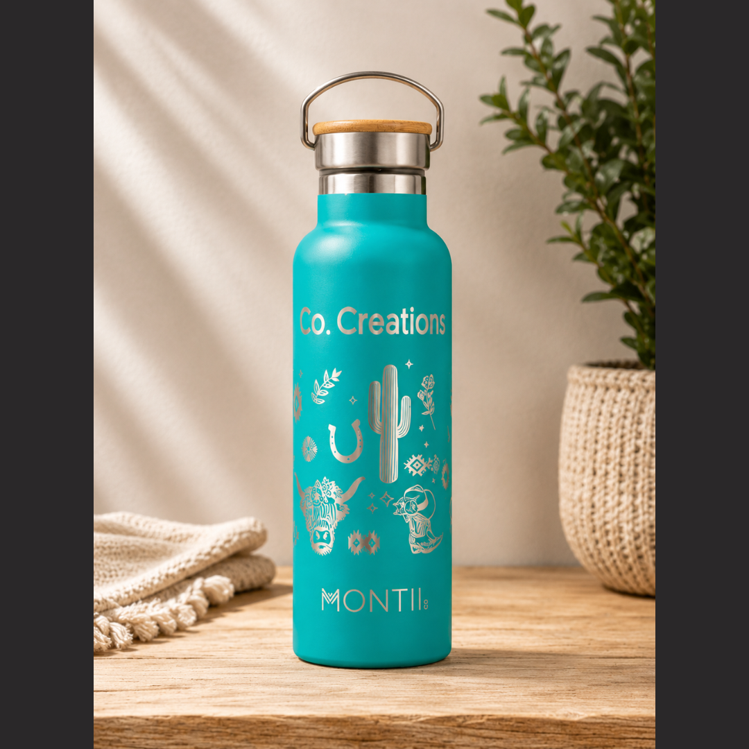 Western Boho Full Wrap Drinkware Engraving