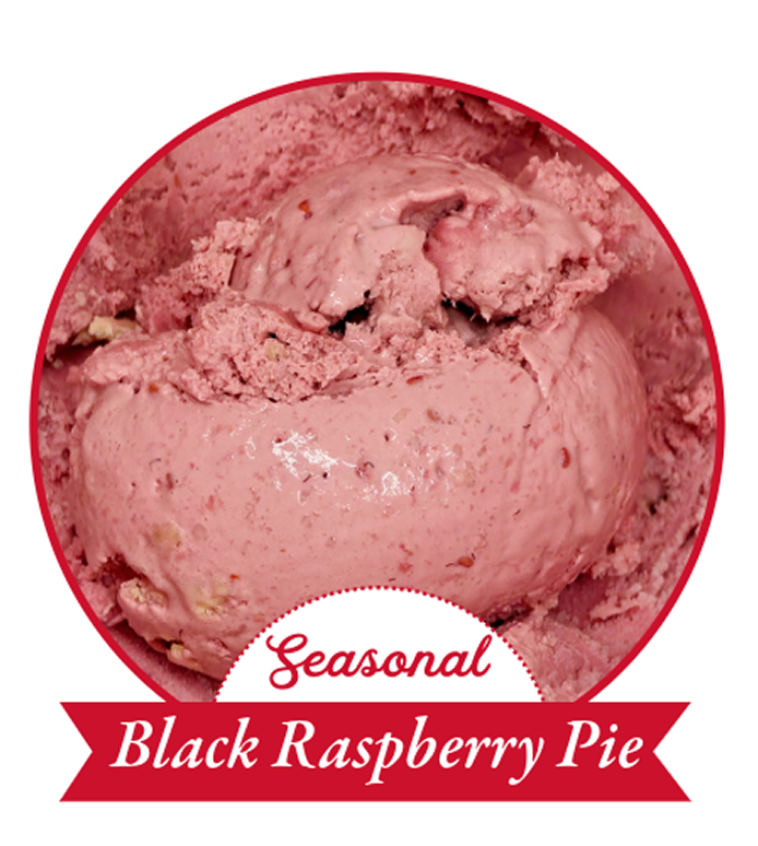 Black Raspberry ice cream is a seasonal favorite here in Pigeon Forge