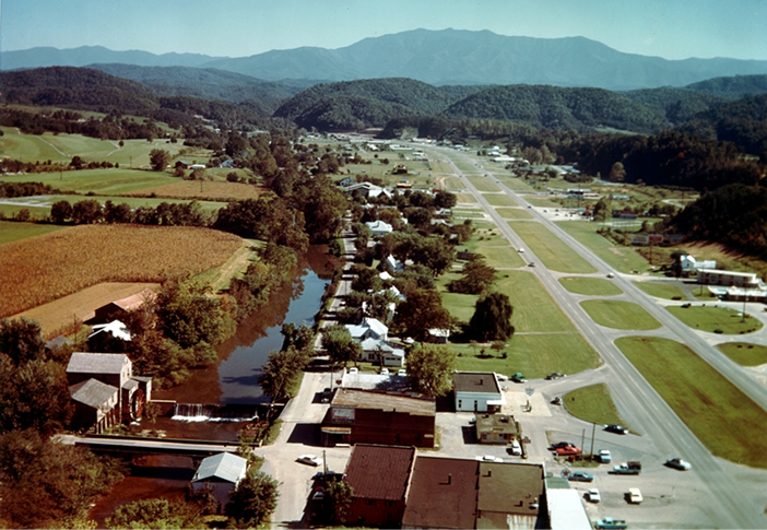 Aerial photo of the expanded property