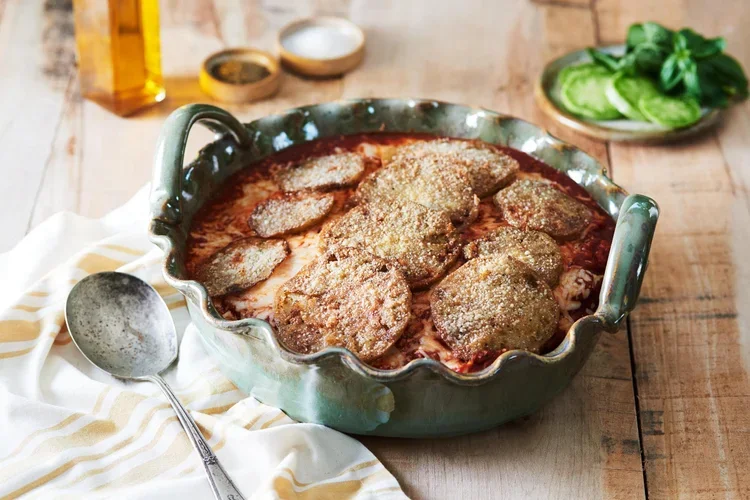 Fried Green Tomato Parmesan