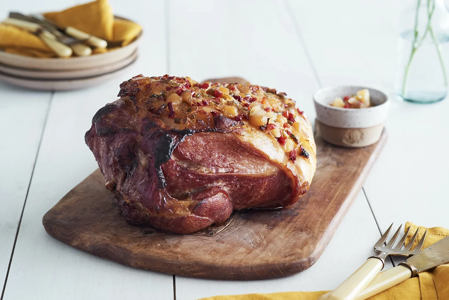 Baked Ham with The Old Mill Pear Relish